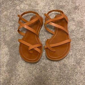 Cute brown sandals